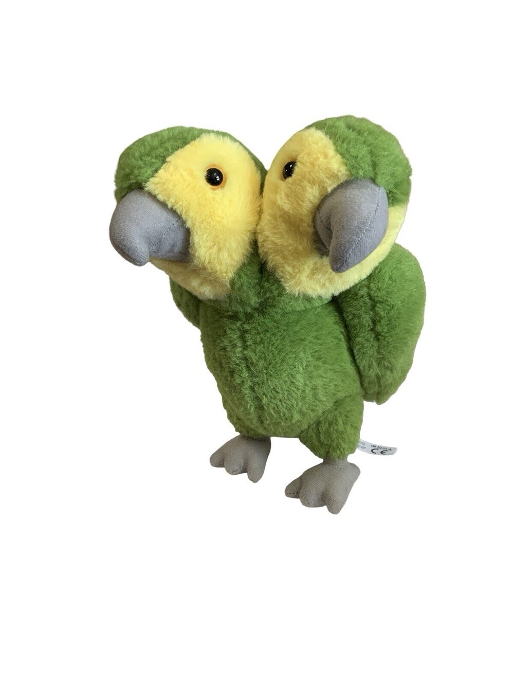 Ripley's Two Headed Parrot Bird Green Plush Stuffed Animal Toy Small 9in